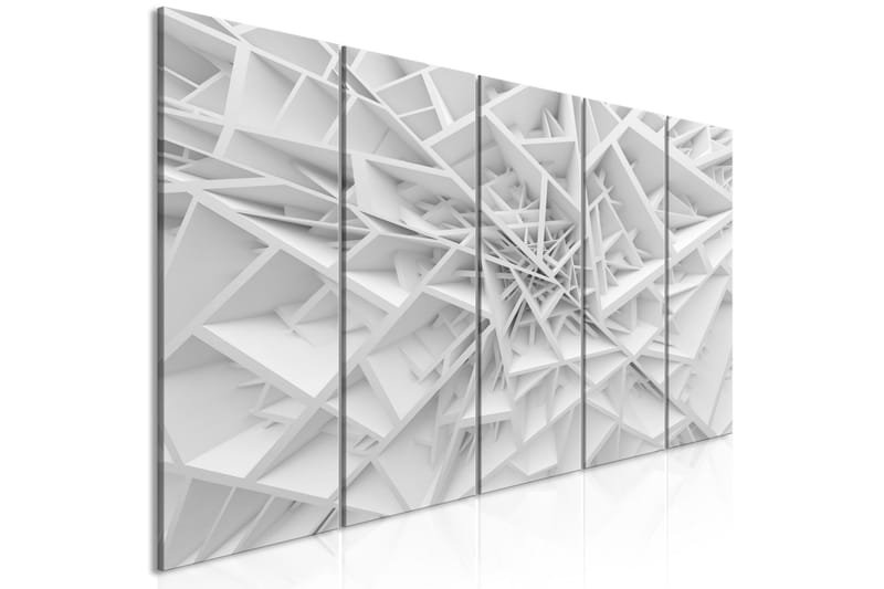 Tavla Complicated Geometry 5 Parts Narrow 225x90 - Artgeist sp. z o. o. - Inredning - Tavlor & konst - Canvastavlor