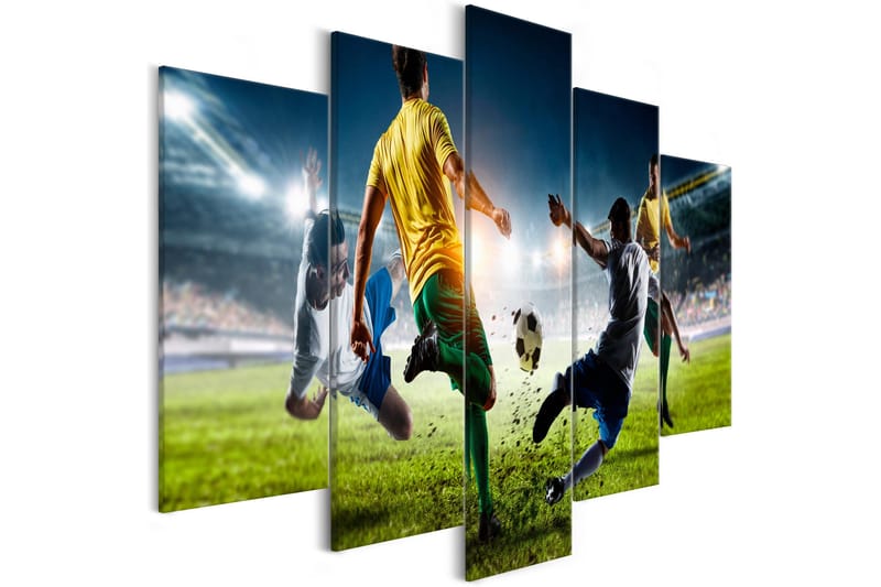 Tavla Decisive Tackle 5 Parts Wide 200x100 - Artgeist sp. z o. o. - Inredning - Tavlor & konst - Canvastavlor