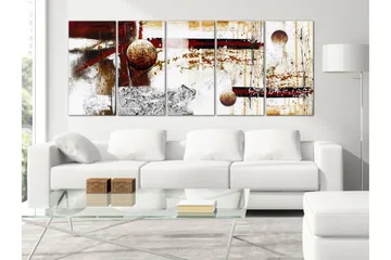 Tavla Dynamics In Space 5 Parts Narrow 225x90 - Artgeist sp. z o. o. - Inredning - Tavlor & konst - Canvastavlor
