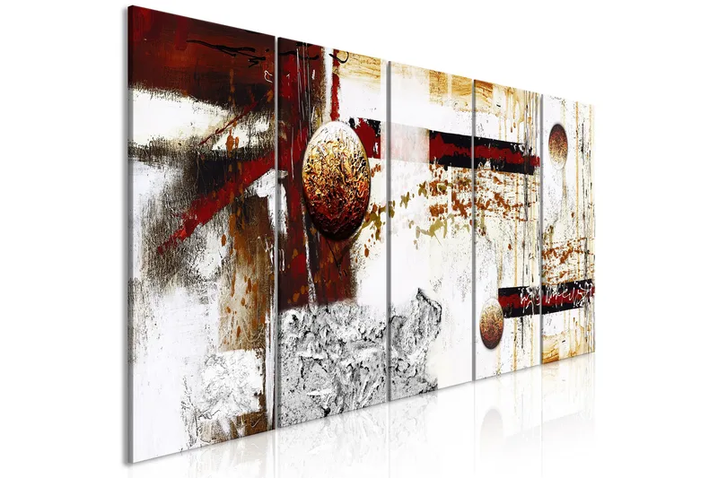 Tavla Dynamics In Space 5 Parts Narrow 225x90 - Artgeist sp. z o. o. - Inredning - Tavlor & konst - Canvastavlor