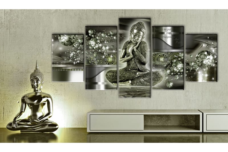 Tavla Emerald Budda 200x100 - Artgeist sp. z o. o. - Inredning - Tavlor & konst - Canvastavlor