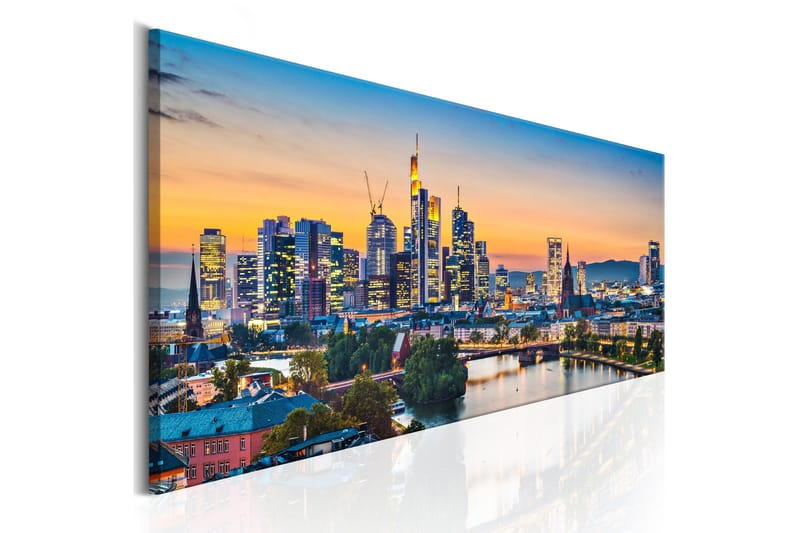 Tavla Evening In Frankfurt 150x50 cm - Inredning - Tavlor & konst - Canvastavlor
