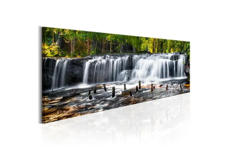 Tavla Fairytale Waterfall 120x40 - Artgeist sp. z o. o. - Inredning - Tavlor & konst - Canvastavlor