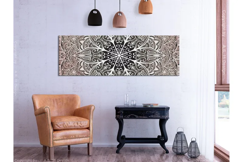 Tavla Feathers (1 Part) Pink Narrow 150x50