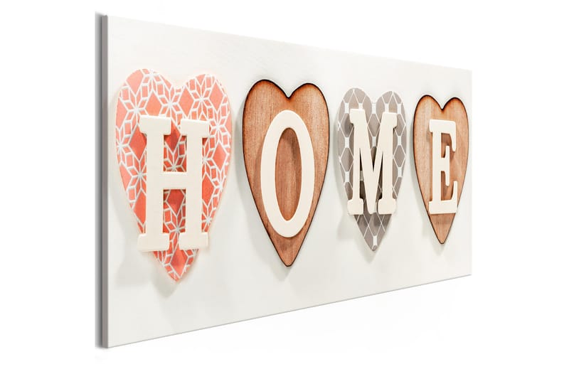 Tavla Four Hearts (1 Part) Narrow 120x40 - Inredning - Tavlor & konst - Canvastavlor