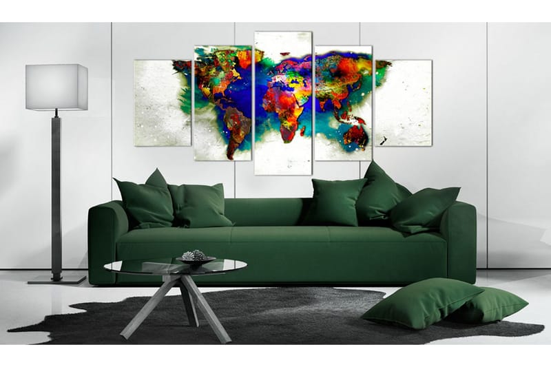 Tavla Green Planet 200x100 - Artgeist sp. z o. o. - Inredning - Tavlor & konst - Canvastavlor