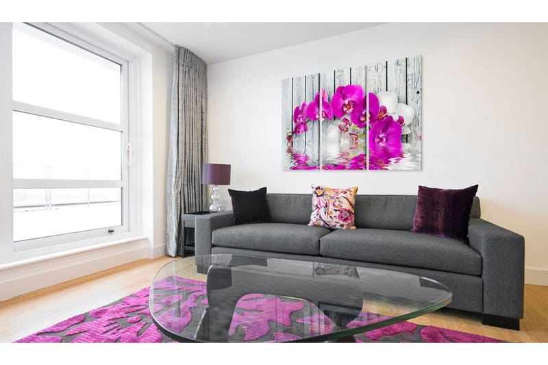 Tavla Harmony Orchid Triptych 120x80 - Artgeist sp. z o. o. - Inredning - Tavlor & konst - Canvastavlor