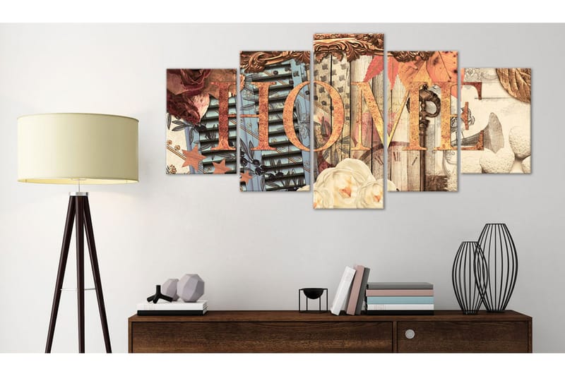 Tavla Home Retro 100x50 - Artgeist sp. z o. o. - Inredning - Tavlor & konst - Canvastavlor