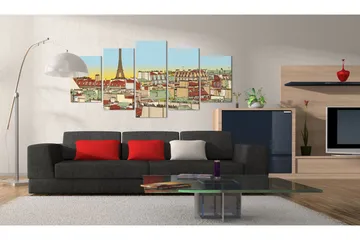 Tavla Idyllic Parisian Picture 200x100 - Artgeist sp. z o. o. - Inredning - Tavlor & konst - Canvastavlor