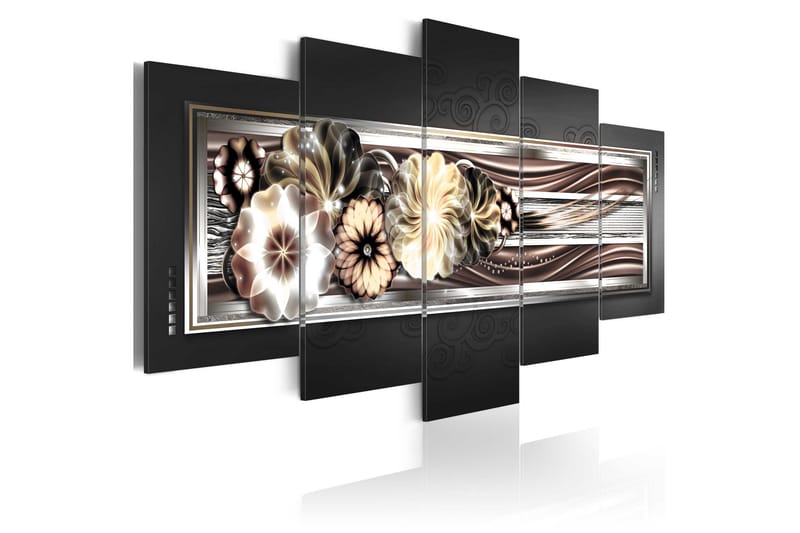 Tavla In Platinum Waves 200x100 - Artgeist sp. z o. o. - Inredning - Tavlor & konst - Canvastavlor