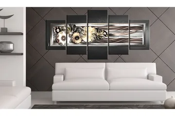 Tavla In Platinum Waves 200x100 - Artgeist sp. z o. o. - Inredning - Tavlor & konst - Canvastavlor