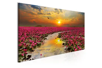 Tavla Lily Field (1 Part) Narrow 150x50 cm - Inredning - Tavlor & konst - Canvastavlor