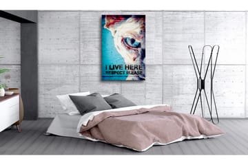 Tavla Live Here Respect Please 60x90 - Artgeist sp. z o. o. - Inredning - Tavlor & konst - Canvastavlor