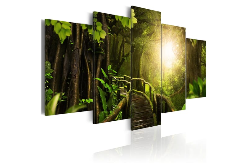 Tavla Magical Jungle 200x100 - Artgeist sp. z o. o. - Inredning - Tavlor & konst - Canvastavlor