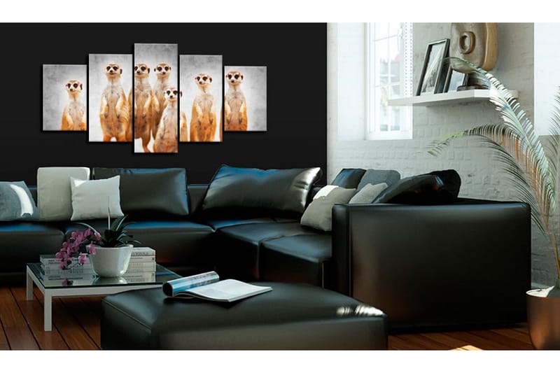 Tavla Meerkats 100x50 - Artgeist sp. z o. o. - Inredning - Tavlor & konst - Canvastavlor