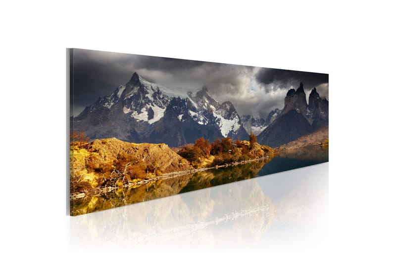 Tavla Mountain Landscape Before A Storm 135x45 cm - Inredning - Tavlor & konst - Canvastavlor