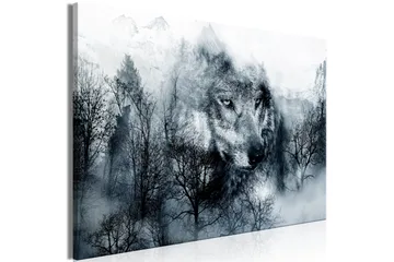 Tavla Mountain Predator Wide Black and White 90x60 - Artgeist sp. z o. o. - Inredning - Tavlor & konst - Canvastavlor
