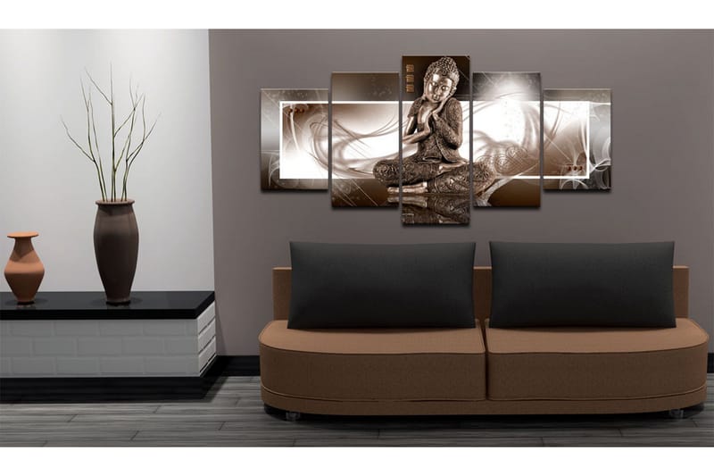 Tavla Musing Buddha 100x50 - Artgeist sp. z o. o. - Inredning - Tavlor & konst - Canvastavlor