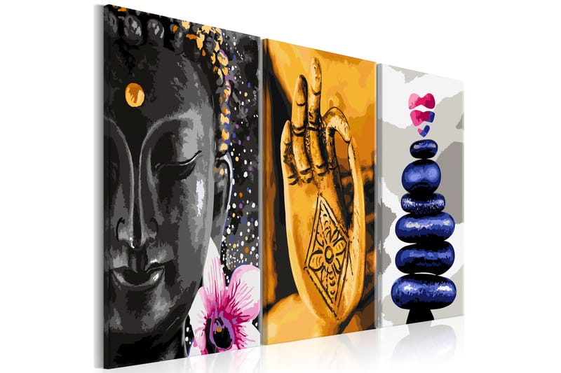 Tavla Oriental Triptych 3 Parts 120x60 - Artgeist sp. z o. o. - Inredning - Tavlor & konst - Canvastavlor