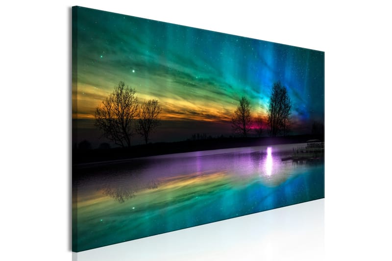 Tavla Rainbow Aurora (1 Part) Narrow 150x50 - Inredning - Tavlor & konst - Canvastavlor