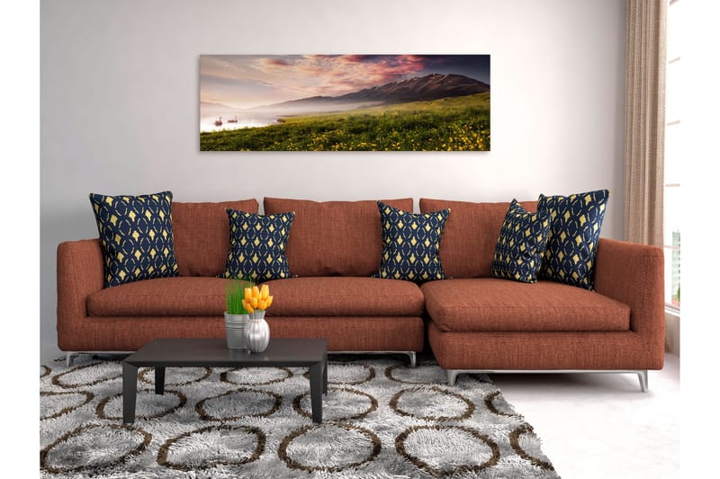 Tavla Sayram Lake (1 Part) Narrow 135x45 - Inredning - Tavlor & konst - Canvastavlor