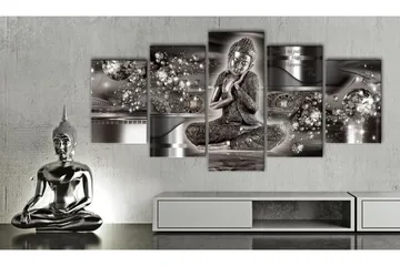 Tavla Silver Serenity 100x50 - Artgeist sp. z o. o. - Inredning - Tavlor & konst - Canvastavlor