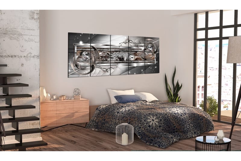 Tavla Silver Shine 225x90 - Artgeist sp. z o. o. - Inredning - Tavlor & konst - Canvastavlor