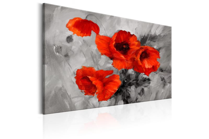 Tavla Steel Poppies 90x60 - Artgeist sp. z o. o. - Inredning - Tavlor & konst - Canvastavlor