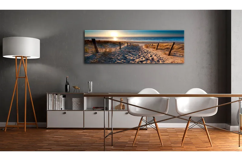Tavla Sunset Path 150x50 - Inredning - Tavlor & konst - Canvastavlor
