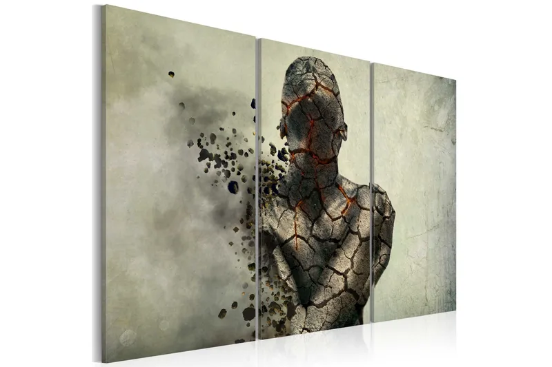 Tavla The Man Of Stone Triptych 120x80 - Artgeist sp. z o. o. - Inredning - Tavlor & konst - Canvastavlor