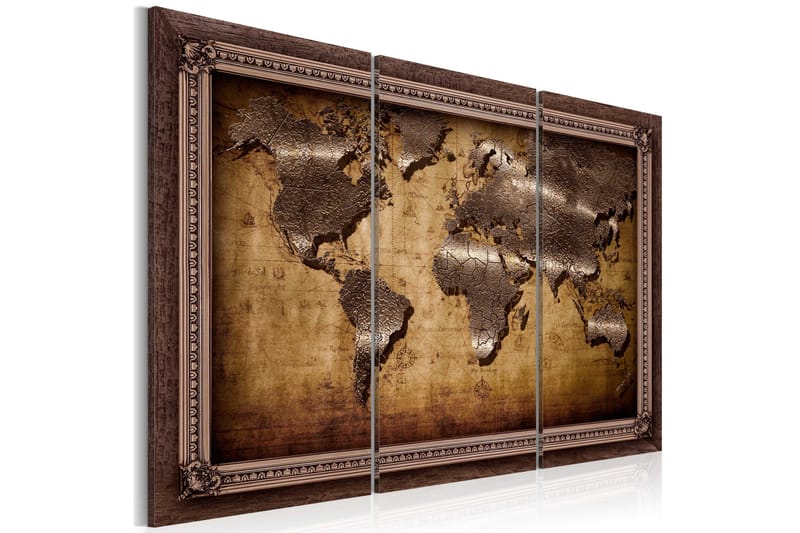 Tavla The Map In A Frame 120x80 - Artgeist sp. z o. o. - Inredning - Tavlor & konst - Canvastavlor