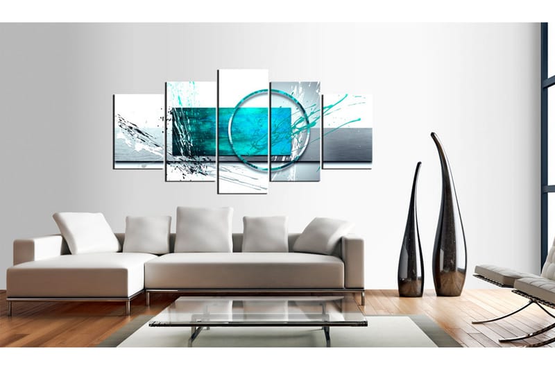 Tavla Turquoise Expression 100x50 - Artgeist sp. z o. o. - Inredning - Tavlor & konst - Canvastavlor