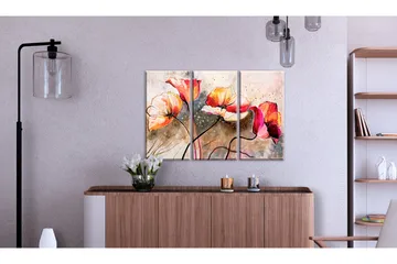 Tavla Vallmor piskade av vinden 90x60 - Artgeist sp. z o. o. - Inredning - Tavlor & konst - Canvastavlor