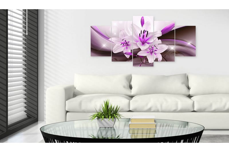 Tavla Violet Desert Lily 200x100 - Artgeist sp. z o. o. - Inredning - Tavlor & konst - Canvastavlor