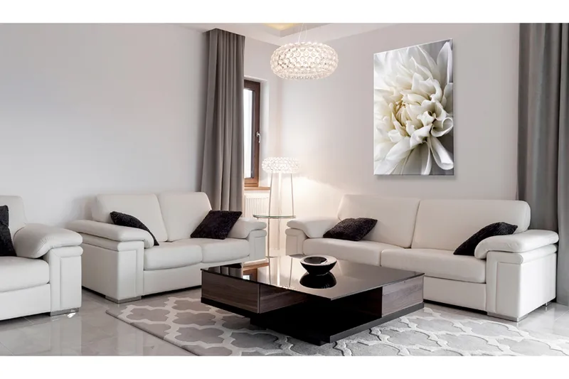 Tavla White Dahlia 80x120 - Artgeist sp. z o. o. - Inredning - Tavlor & konst - Canvastavlor