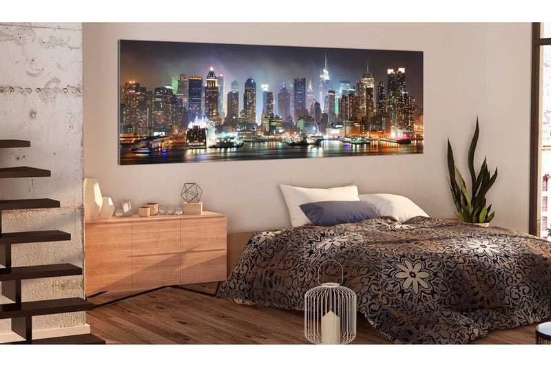 Tavla White Reflections In New York 120x40 - Artgeist sp. z o. o. - Inredning - Tavlor & konst - Canvastavlor