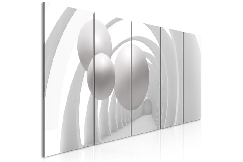 Tavla White Tunnel 5 Parts Narrow 200x80 - Artgeist sp. z o. o. - Inredning - Tavlor & konst - Canvastavlor