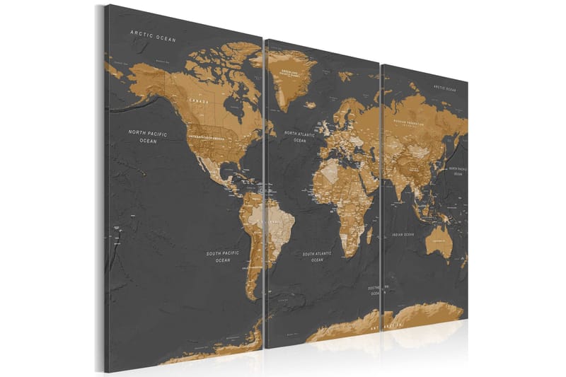 Tavla World Map Modern Aesthetics 90x60 - Artgeist sp. z o. o. - Inredning - Tavlor & konst - Canvastavlor
