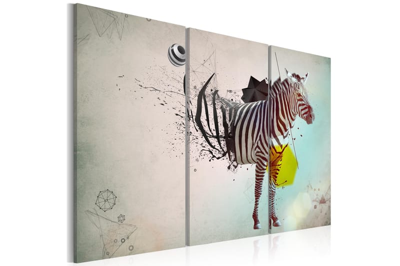 Tavla zebra abstrakt 90x60 - Artgeist sp. z o. o. - Inredning - Tavlor & konst - Canvastavlor