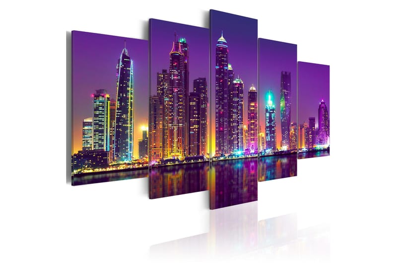Tavla Purple Nights 100x50 - Artgeist sp. z o. o. - Inredning - Tavlor & konst - Canvastavlor