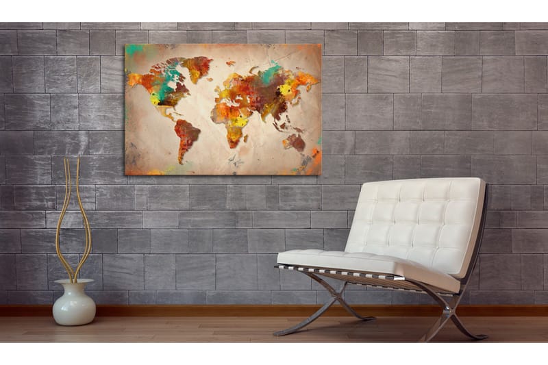 Tavla Painted World 90x60 - Artgeist sp. z o. o. - Inredning - Tavlor & konst - Canvastavlor