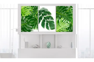 Tavla Palm Leaves 3 Parts 120x60 - Artgeist sp. z o. o. - Inredning - Tavlor & konst - Canvastavlor