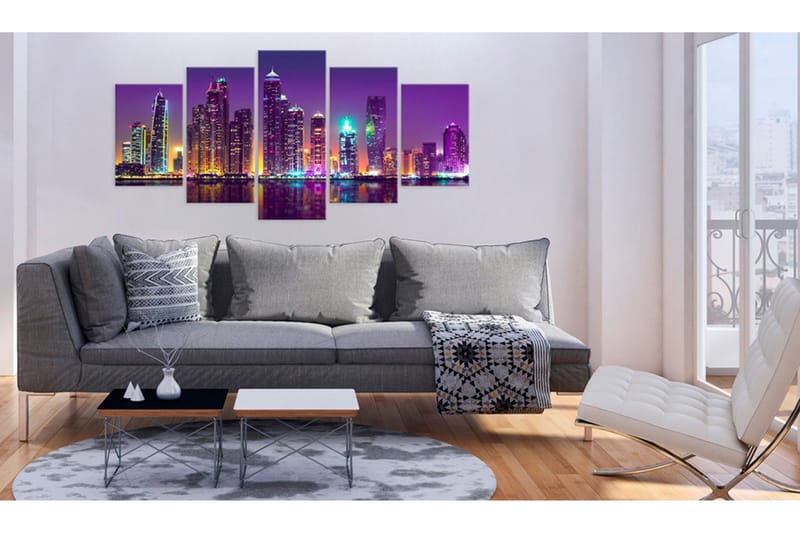 Tavla Purple Nights 100x50 - Artgeist sp. z o. o. - Inredning - Tavlor & konst - Canvastavlor