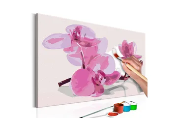 Gör-det-själv Målningar Orchid Flowers 60x40 cm - Artgeist sp. z o. o. - Inredning - Tavlor & konst - Måla själv