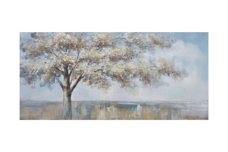 Oljemålning 70x150cm Träd