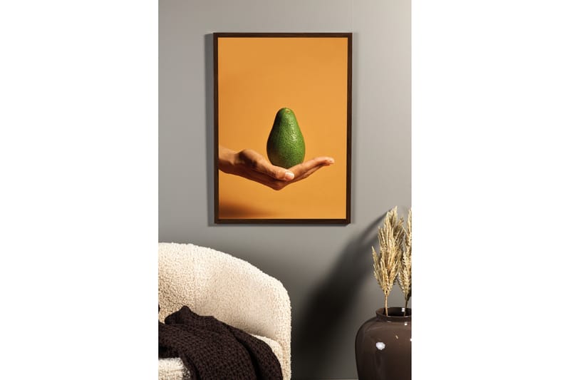 Poster Avocado 30x40 cm - Orange/Grön - Inredning - Tavlor & konst - Posters & prints