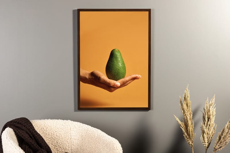 Poster Avocado 70x100 cm - Orange/Grön - Inredning - Tavlor & konst - Posters & prints