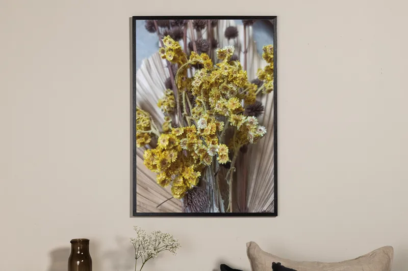 Poster Bouquet 21x30 cm - Grön/Gul - Inredning - Tavlor & konst - Posters & prints