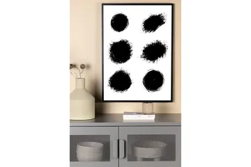 Poster Dots 70x100 cm - Vit - Inredning - Tavlor & konst - Posters & prints
