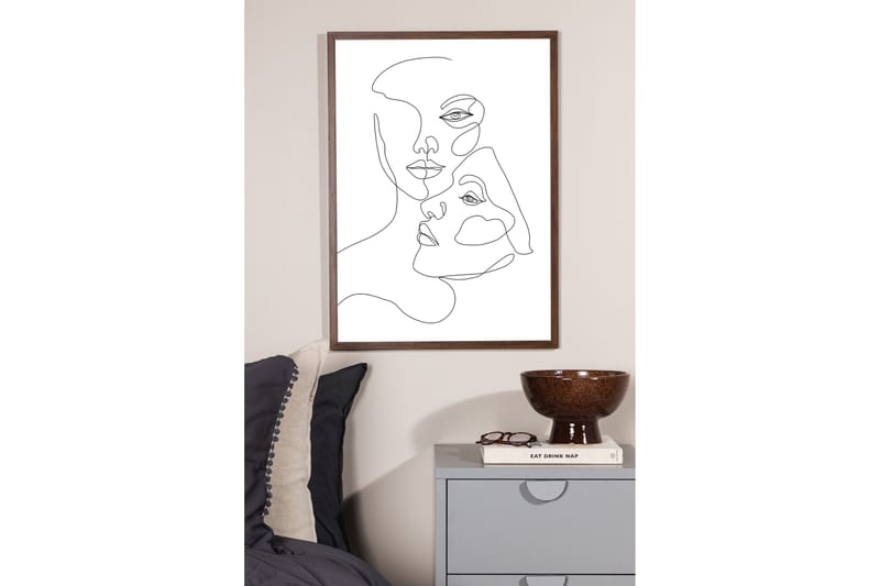 Poster Faces 30x40 cm - Svart/Vit - Inredning - Tavlor & konst - Posters & prints